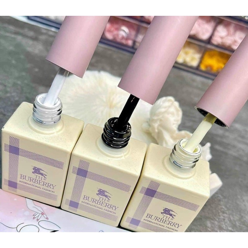 [Chính hãng] Sơn gel đen, trắng, trắng sữa, trắng gạo thương hiệu BURBERRY chính hãng lên màu chuẩn (18ml)