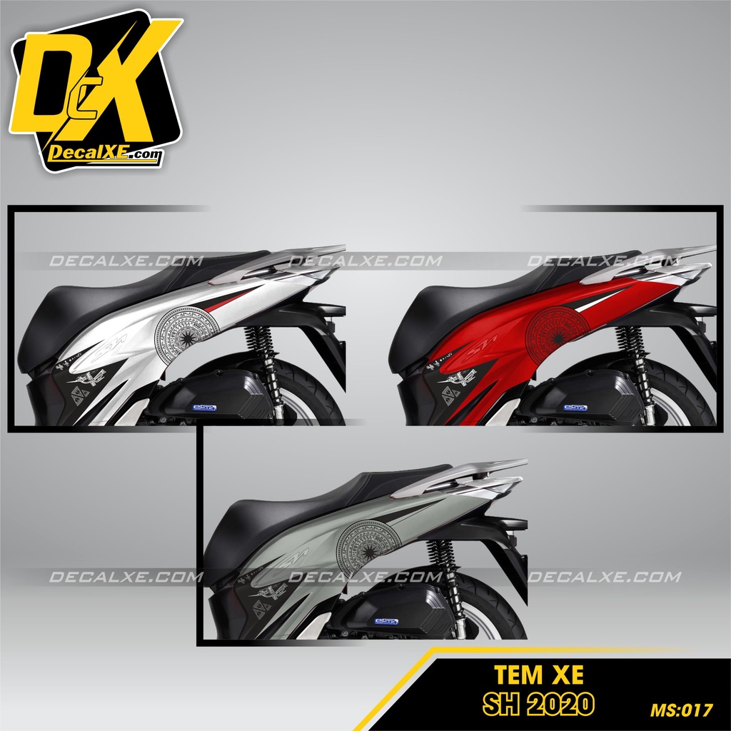 Tem Rời Dán Xe SH 2020 | Chất Liệu Decal Cao Cấp Chống Nước, Bền Màu ...