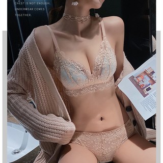 Bộ áo ngực ren siêu mỏng gợi cảm cho phụ nữ bộ áo ngực không dây mềm mại thanh niên cô gái đồ lót thoải mái cho nữ bralette