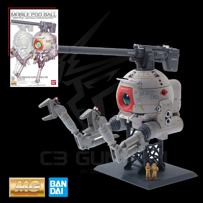 Gundam - Modellino MG 1/100 Ball Ver.KA - Kit Da Assemblaggio - 2