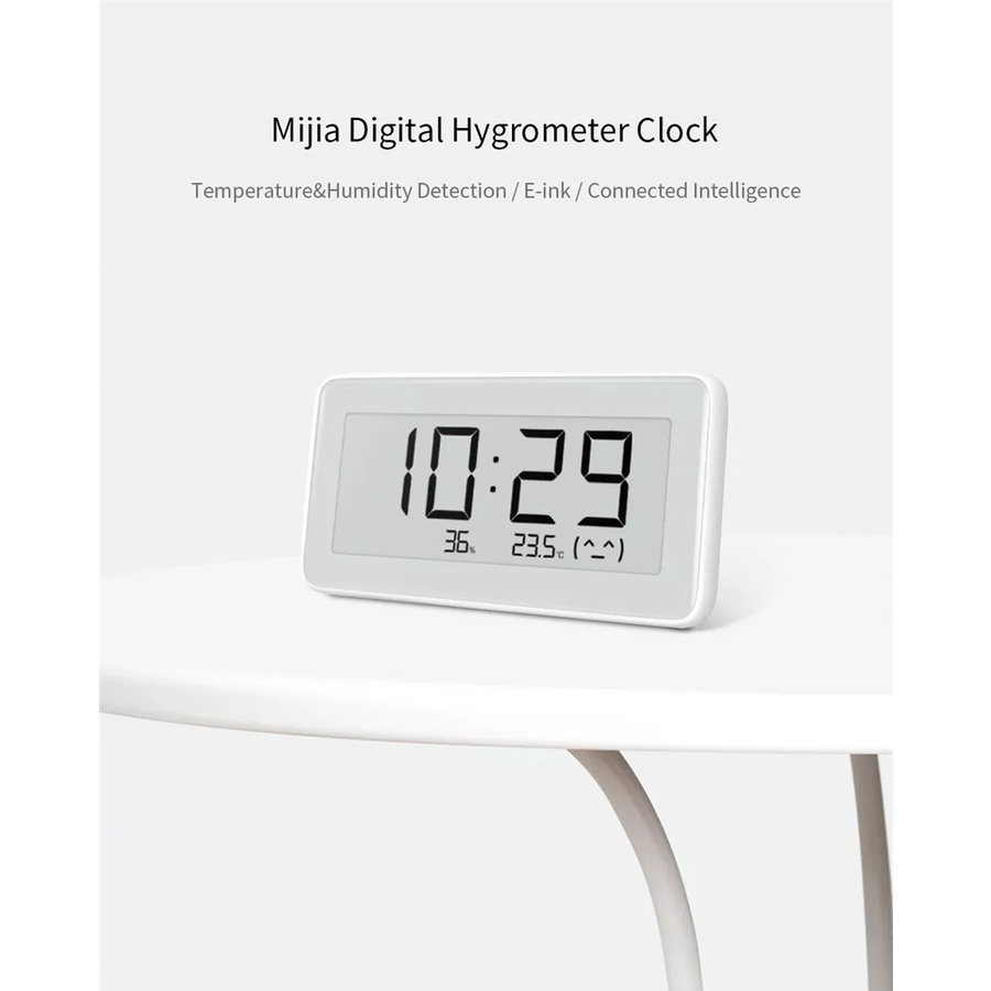 Đồng hồ kỹ thuật số điện tử Xiaomi Smart Nhiệt độ ẩm Pro Đồng hồ đo độ ẩm liên kết điện tử Đồng hồ đo độ ẩm hoạt động với ứng dụng