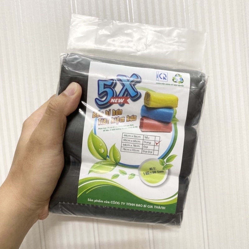 3 Cuộn 1Kg Bao Rác Đen Tự Huỷ Siêu Dai, Không Mùi Đủ SIZE | Shopee Việt Nam