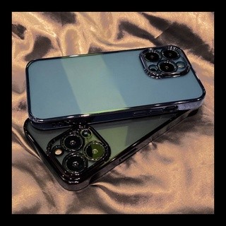 Ốp Điện Thoại Silicon Vuông Trong Suốt Mạ Màu Sang Trọng Cho iPhone 14 Pro Max 13 Pro Max 12 Pro Max11 Pro XS Max XR X XS 7 8 Plus SE 2020