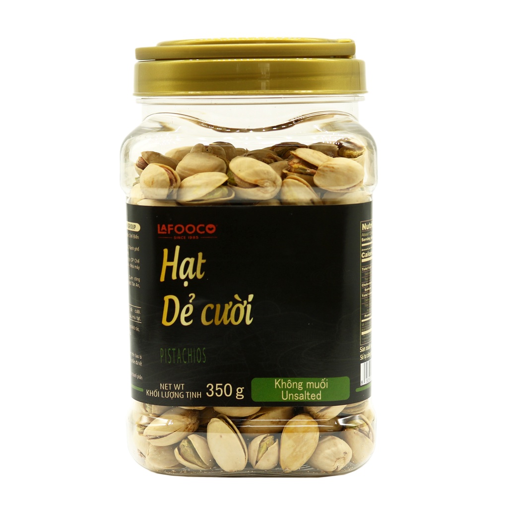 Hạt Dẻ Cười Sấy Không Muối LAFOOCO 350g Unsalted Pistachios
