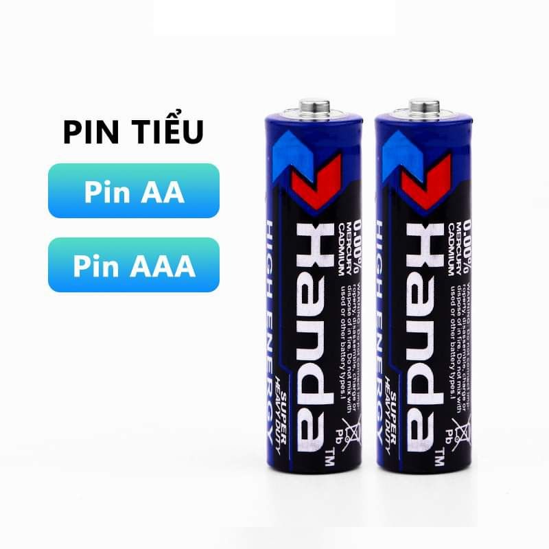 pin tiểu pin đũa aa aaa handa 1.5v 2a 3a cho đèn pin xe đạp | Shopee ...
