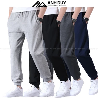 Quần Jogger Nam Nữ Trơn Basic Thun Da Cá Phong Cách Thể Dục Thể Thao Năng Động Cá Tính Unisex ANH DUY SHOP JG12