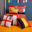 ST2 2022 Qatar World Cup Gối 40cm Quốc Kỳ Đội Đệm Lanh Thể Thao Sự Kiện Quạt Quà Lưu Niệm Tây Ban Nha Quạ Trang Trí Nhà