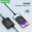 Bộ sạc nhanh để bàn Rocoren 6 cổng USB Type C PD 100W 4.0 3.0 chuyên dụng thích hợp cho iPhone 14 13 Pro Xiaomi