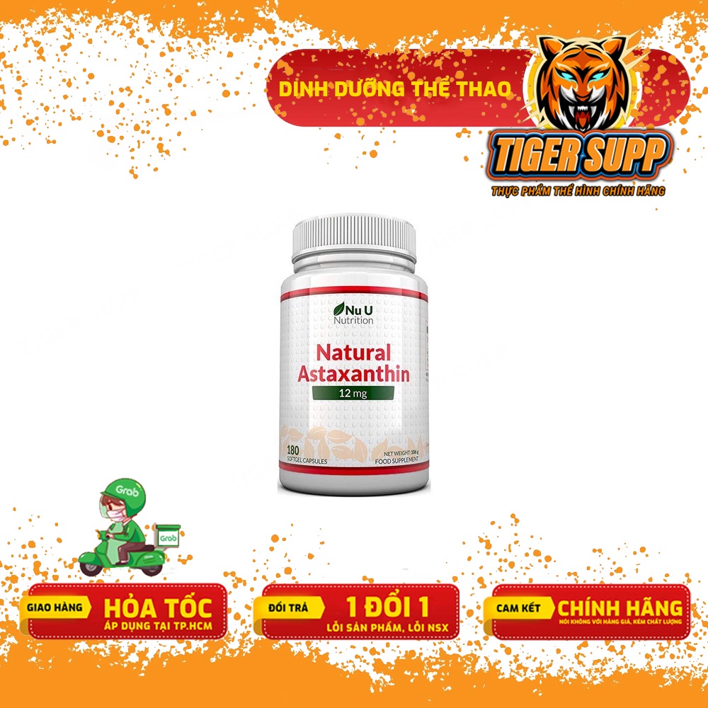[Freeship] Nuu Natural Astaxanthin 12mg, Viên uống chỗng lão hóa, đẹp da, tăng cường miễn dịch - Chính hãng