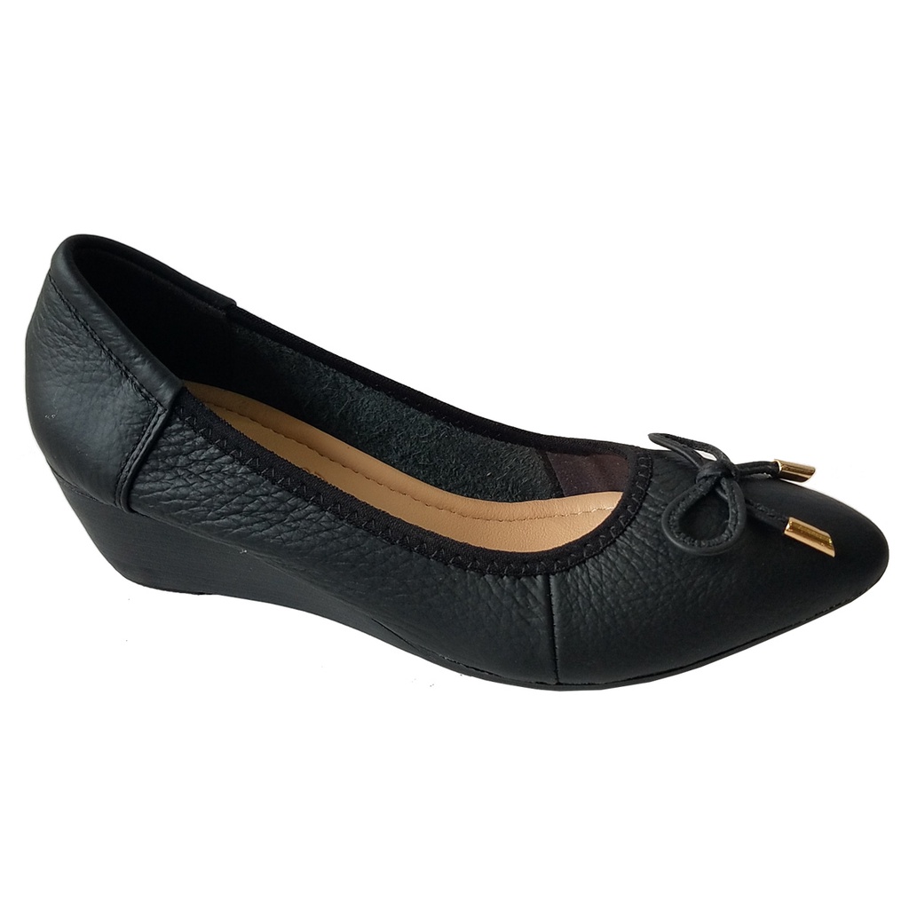 Giày Búp Bê Nữ BIGGBEN Da Bò Đế Cao 5cm HKD600
