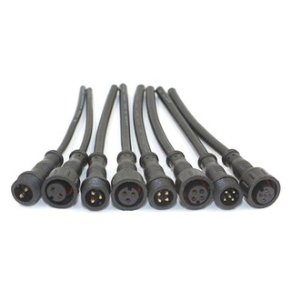 INENK 2 Bộ Thiết Bị Kết Nối Đế Dây Nguồn Đen M14 Màn Hình Pin Dây Kết Nối Chống Thấm Nước