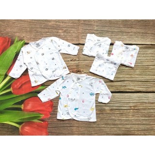 [3-10kg] Áo dài tay cho bé sơ sinh vải pettit mềm mịn - mevabe