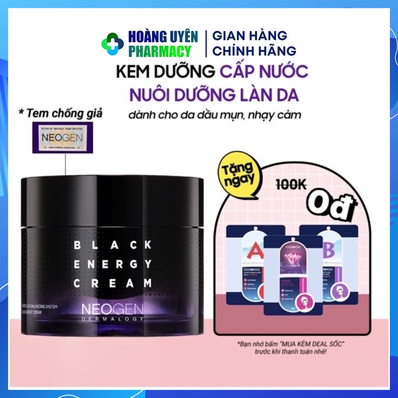 Kem dưỡng cấp ẩm Neogen Black Energy Cream 80ml | Shopee Việt Nam