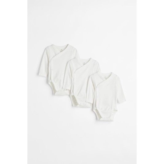 [MD110] KHÔNG KÈM TẤT Body cài chéo cotton Organic NB-9m cho bé trai và gái