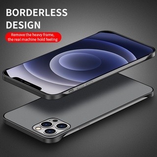 Ốp Điện Thoại PC Cứng Không Viền Mini Màu Trơn Cho iPhone 11 12 13 14 Pro 13 12 Pro Max