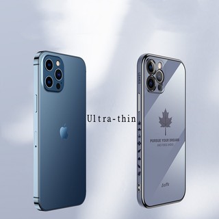 Ốp Điện Thoại Mạ Siêu Mỏng Hình Lá Phong Cho Samsung A10S A10 A20S A21S A20 A30 A12 A31 A50S A30S A32 A52 A72 A51 A71 4G