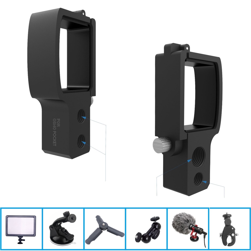 Thích hợp cho Dji OSMO POCKET / Pocket 2 Pocket Gimbal Cầm tay Selfie Stick Mở rộng Mô-đun mở rộng Stick