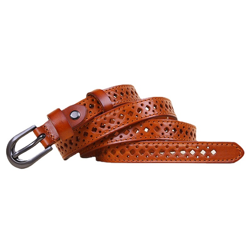 Thắt Lưng Nữ BIGGBEN Đầu Kim Da Bò Thật HKD617