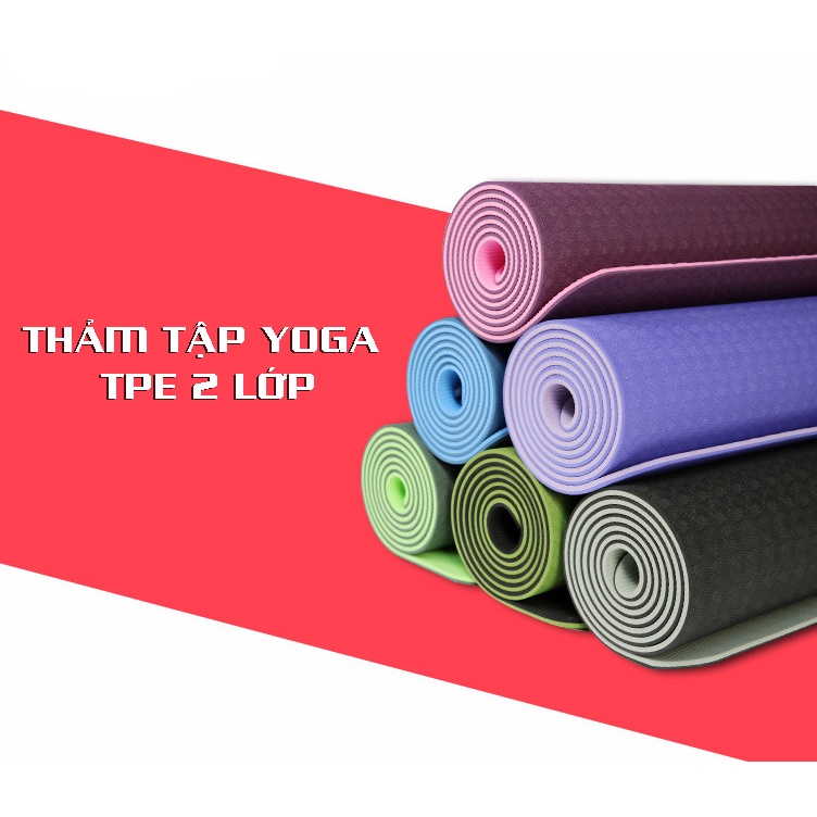 Thảm tập Yoga định tuyến TPE ZEN Yoga Mat Đài Loan 2 lớp chất lượng cao