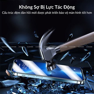 Kính Cường Lực Trong Suốt Popkon Cho iPhone 17 Pro Max Full Màn 9H Kèm Khung Dán