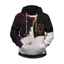 GC1 Anime Đen Cỏ Ba Lá Áo Dài Tay Áo Chui Đầu Áo Rời Áo Unisex Hoody 3D In GC1