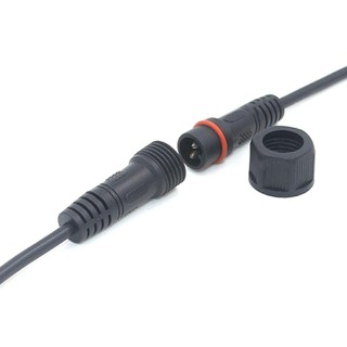 INENK 2 Bộ Thiết Bị Kết Nối Đế Dây Nguồn Đen M14 Màn Hình Pin Dây Kết Nối Chống Thấm Nước