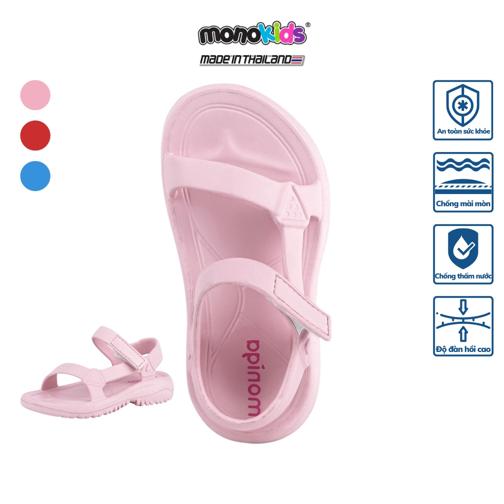 [Mã BMLTA35 giảm đến 35K đơn 99K] Giày Sandal bé gái nhựa đúc siêu nhẹ Monobo - Quest kids