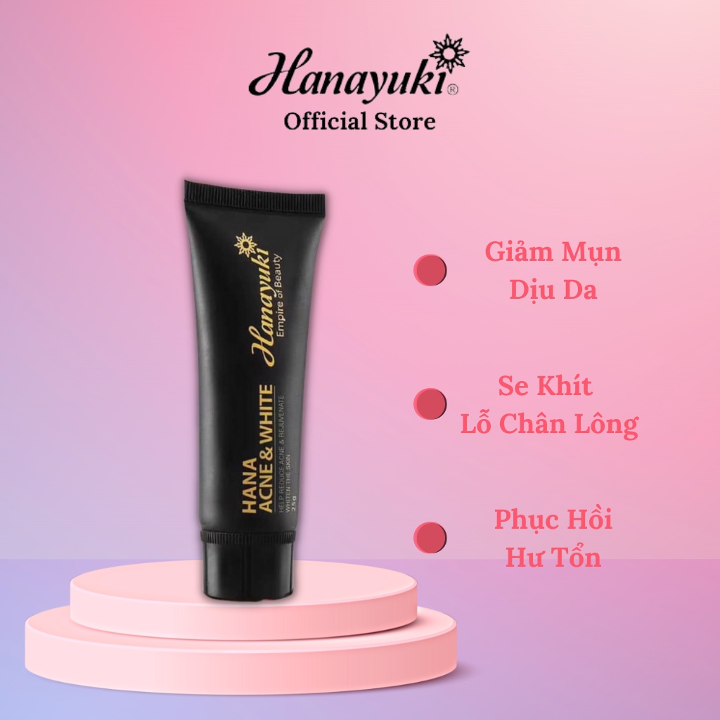 Ảnh Kem Dưỡng Giảm Mụn, Ngăn Ngừa Vết Thâm Và Ngăn Mụn Tái Phát, Kem Hanayuki Dưỡng Da Giảm Mụn Chính Hãng 2