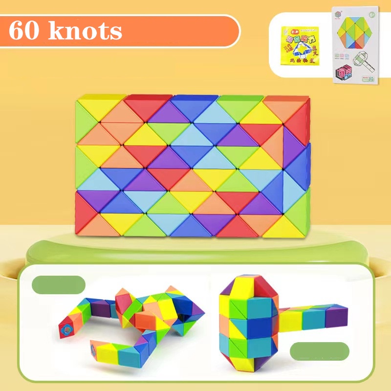 Đồ Chơi Khối Rubik 72 Màu Cầu Vồng Phát Triển Trí Não Cho Trẻ Em