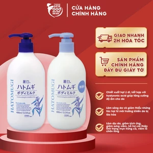 Sữa Dưỡng Thể Dưỡng Sáng Da Nhật Bản Hatomugi Moisturizing & Conditioning The Body Milk 400ml