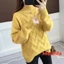 Áo len nữ cổ cao dày dặn len dệt kim mềm mại co giãn mặc mùa thu đông mã VAA0345