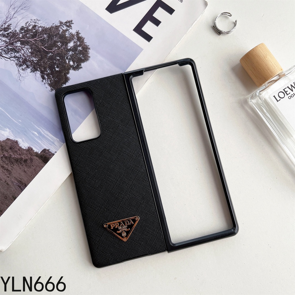 Ốp Điện Thoại Cao Cấp Sang Trọng Cho Samsung Galaxy Z Fold 6 5 4 3 2 Vải Ốp Điện Thoại Cổ Điển Cho Z Fold6 Vintage Thiết Kế Da Sang Trọng Gấp Lưng Chống Sốc Vỏ Điện Thoại Bảo Vệ