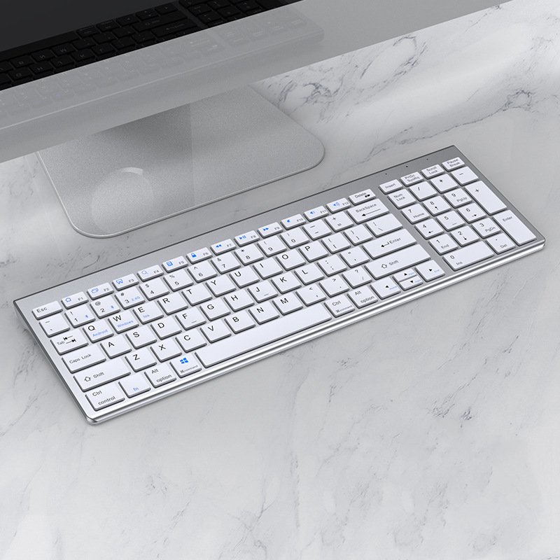 Bàn phím không dây mini W160 - pin sạc - đa kết nối bluetooth 5.0 + 3.0 + Usb wireless 2.4G | BigBuy360 - bigbuy360.vn