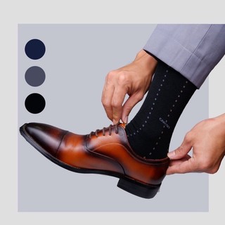 Tất nam cổ cao, vớ nam công sở mang giày tây cao cấp chất cotton hút ẩm thoáng khí - SIMPLE SOCKS