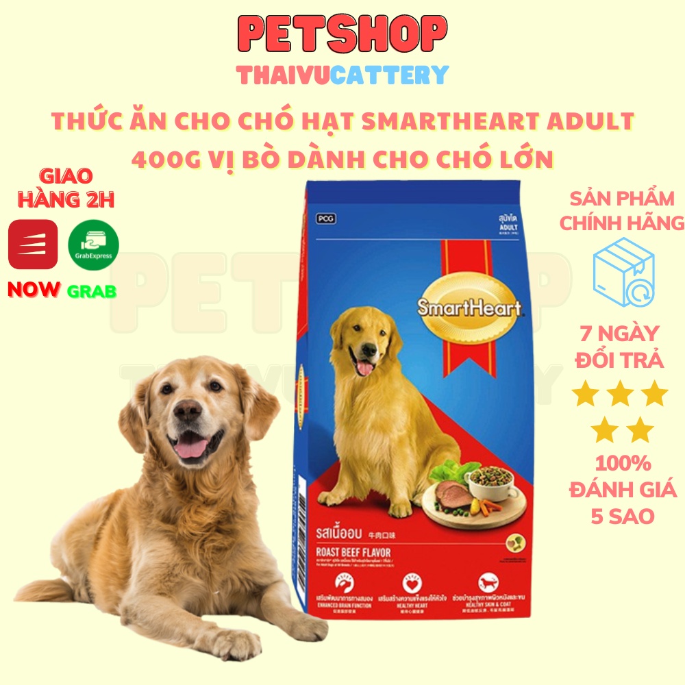 Thức Ăn Cho Chó Hạt Smartheart Adult 400g Vị Bò Dành Cho Chó Lớn ...