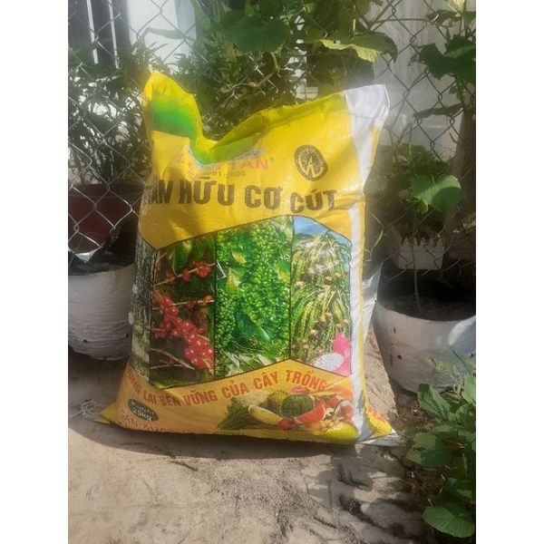Bao 24-25kg Phân Hữu Cơ Cút Long Tân Cải Tạo Đất, Cung cấp Din.h dư.ỡng