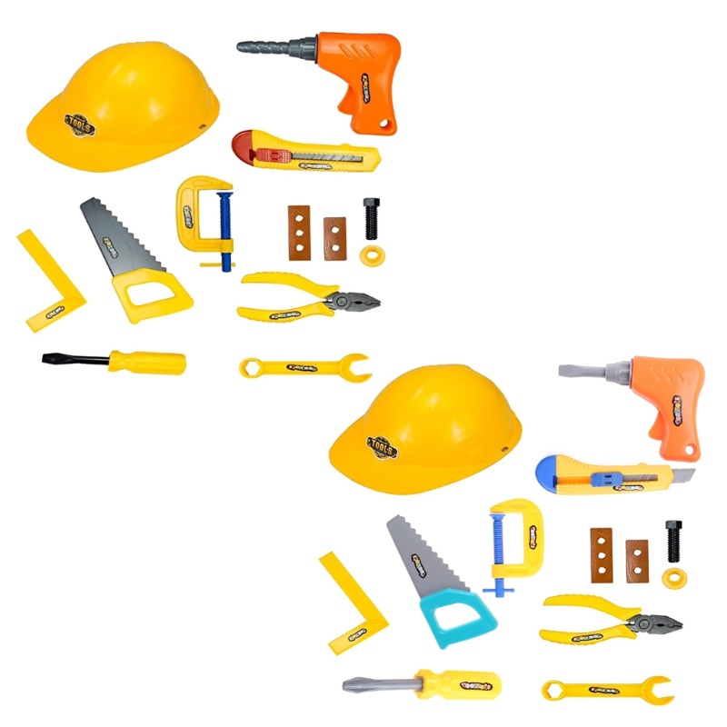 Exhila Xây Dựng Công Nhân Trang Phục Cho Bé Trai Trẻ Em Vai Trò Chơi Đồ Chơi Kỹ Thuật Áo Vest Cho Ki