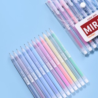 Set 12 Bút Bi Trong Suốt Màu Sắc Ngọt Ngào
