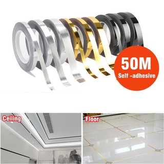 Cuộn Băng Keo Tự Dính 50M Chống Thấm Nước Trang Trí Gạch Sàn Nhà Tường Trần Nhà 1 Miếng chống nước phù hợp dùng cho gia đình căn hộ văn phòng và không gian nhỏ giúp sắp xếp làm sạch gọn gàng và sử dụng hằng ngày tiện lợi