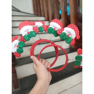Cài tóc noel tuần lộc có đèn phụ kiện giáng sinh