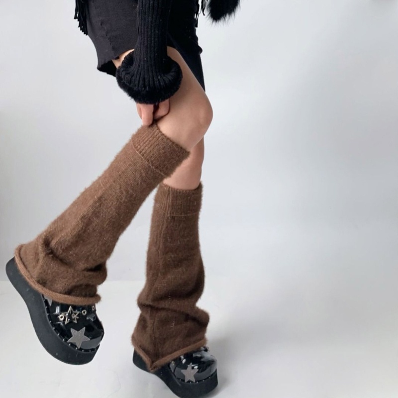 Ủng bốt nữ Nhật Bản ấm áp với lông chắc chắn và phần gối co giãn, phù hợp dạo phố vào ngày thường