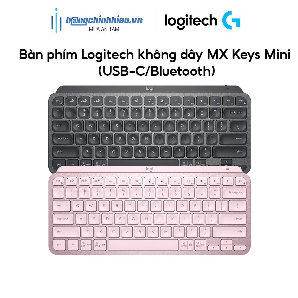 [Mã BMLTB200 giảm đến 100K đơn 499K] Bàn phím Logitech không dây MX Keys Mini (USB-C/Bluetooth)