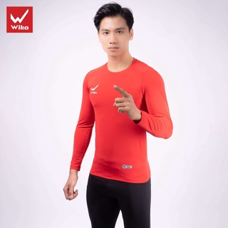 Áo  Giữ Nhiệt Thể Thao Wika Ôm Body,Vải thun lạnh: 90% Polyester, Co Giãn Thoải Mái Khi Vận Động