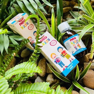 [MUA 1 TẶNG 1 QUÀ] Siro Hỗ Trợ Bổ Sung DHA Vitamin Cho Trẻ - Omega 3 DHA Neo Kids 150ml date 10/25