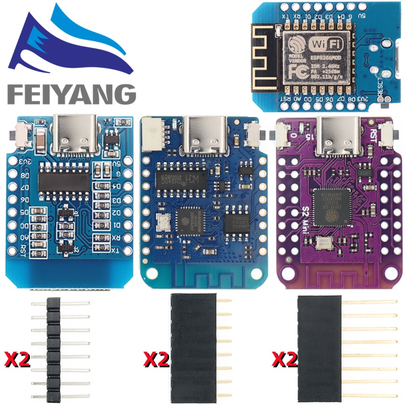 Bảng Mạch Phát Triển WIFI ESP8266 ESP-12E ESP-12F CH340G WeMos D1 Mini ...