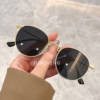 Mới Vintage Hàn Quốc Khung Tròn Kính Mát Nữ Nhiều Màu Hợp Thời Trang Nam Nữ Kính Mắt Hàng Đầu Cao Cấp Thương Hiệu Thiết Kế UV400 Sắc Thái