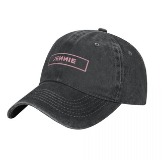 BLACKPINK Jennie Người Lớn Rửa Mũ Cao Bồi 100% Cotton Cong Vành Mũ Chống Nắng Đơn Giản Thường Ngày Phù Hợp Với Unisex Mũ Bóng Chày Có Thể Điều Chỉnh Nam Nữ Mũ Cũ