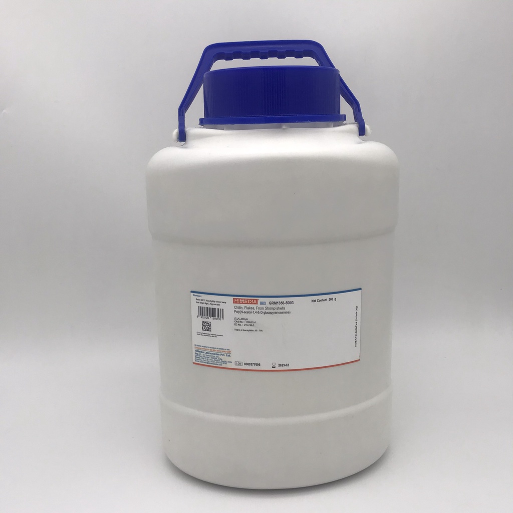 Chitin, Flakes, From Shrimp shells (Chai 500G, Himedia, Cas 1398-61-4 ...
