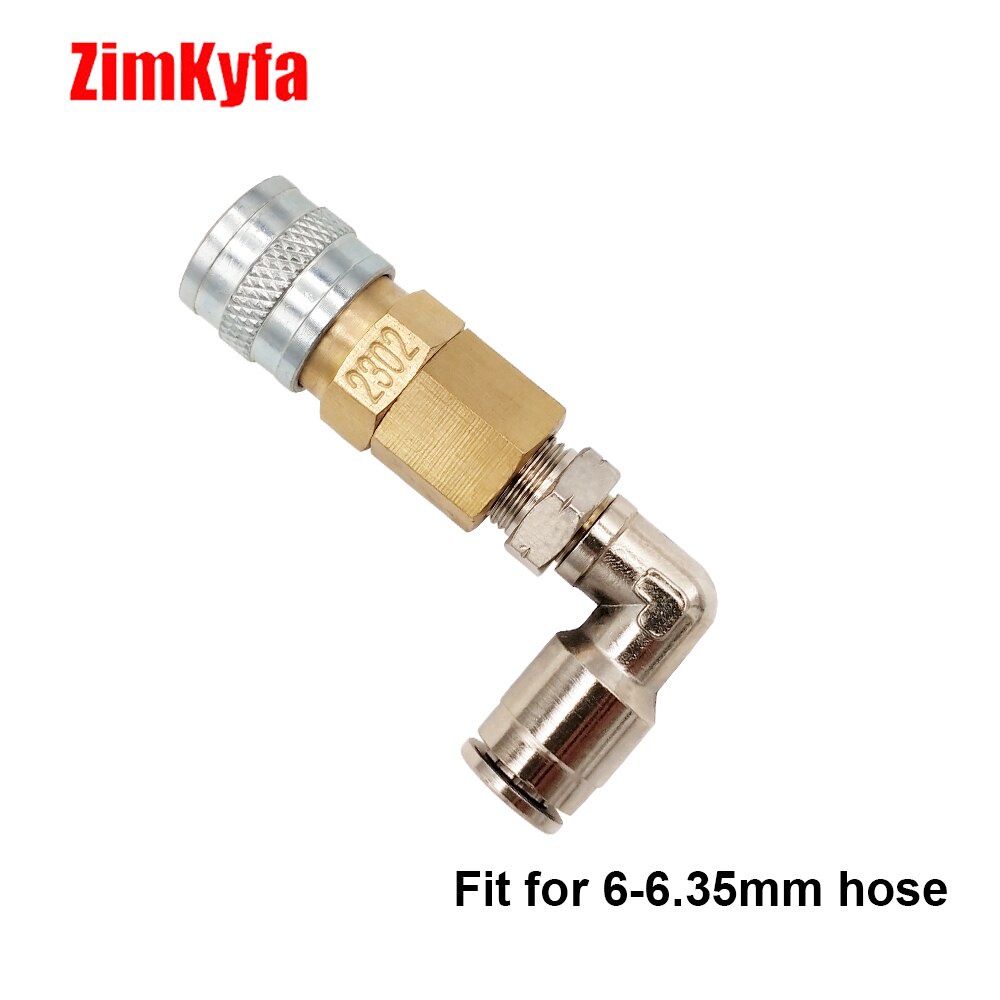 HPA (US Foster) 23-2 Nam / 2302 Nữ Ngắt Kết Nối Nhanh QD Lắp Lắp Lắp Lắp Đến 6MM - 6.35MM hoặc 4mm (5 / 32) OD Vòi