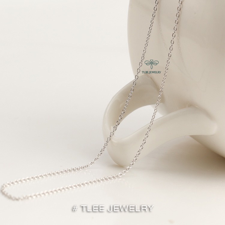 Ảnh Dây chuyền bạc Tlee dạng rời, dây đơn bạc TLEE JEWELRY D0201 1